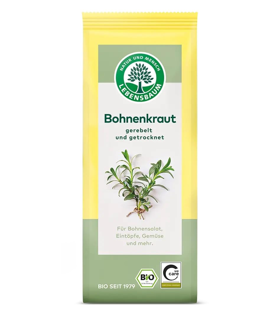 Lebensbaum Liebstöckel geschnitten, Bio-Gewürz mit würzigem Geschmack, Maggi-Kraut für Suppen, Marinaden, Fleisch- und Fisch-Gerichte, vegán, 15g