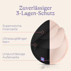 Lansinoh Waschbare Stilleinlagen Hellrosa & Schwarz - 8 Stück Inkl. Wäschenetz - Ultrasaugfähig, Superweich Und Wiederverwendbar Kiegészítők Élelmiszer és szoptatás Bebe Naty Shop