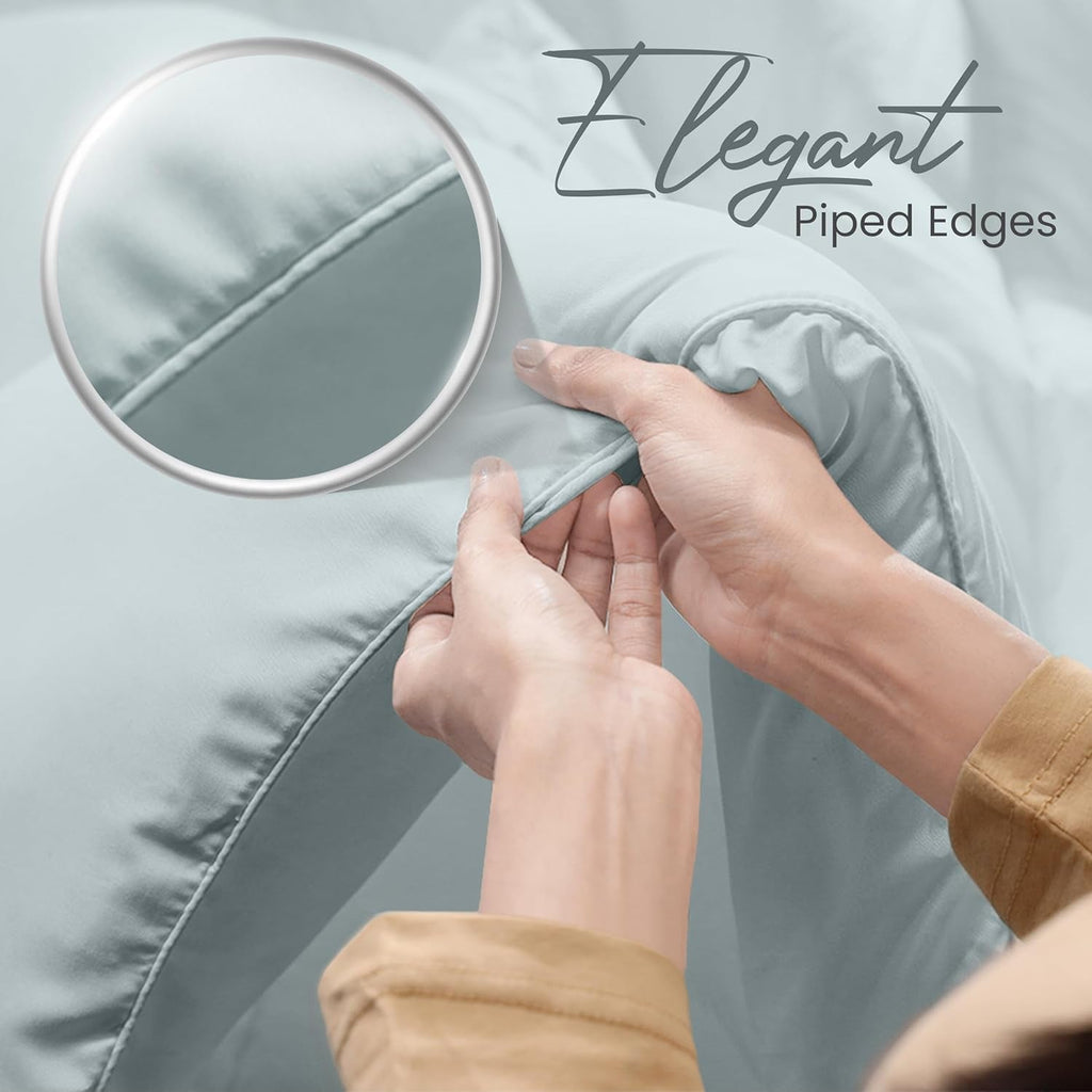 Plapumă Utopia Bedding pentru toate anotimpurile, 250 g/m², pluș, umplutură din fibre siliconizate, pat dublu, cusută în cutie (pat dublu, XL, gri deschis) Plapumi si pilote Naty Shop