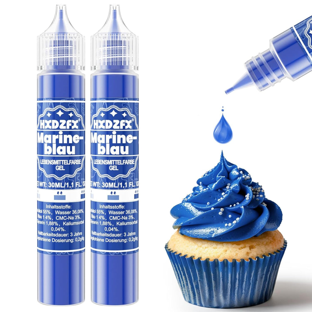 Colorant alimentar în gel - HXDZFX 2×30ml, colorant alimentar fără zahăr, foarte concentrat, pentru decorarea torturilor, fondant alb, macaroane, prăjituri, copt, ouă de Paște, slime (mov struguri)