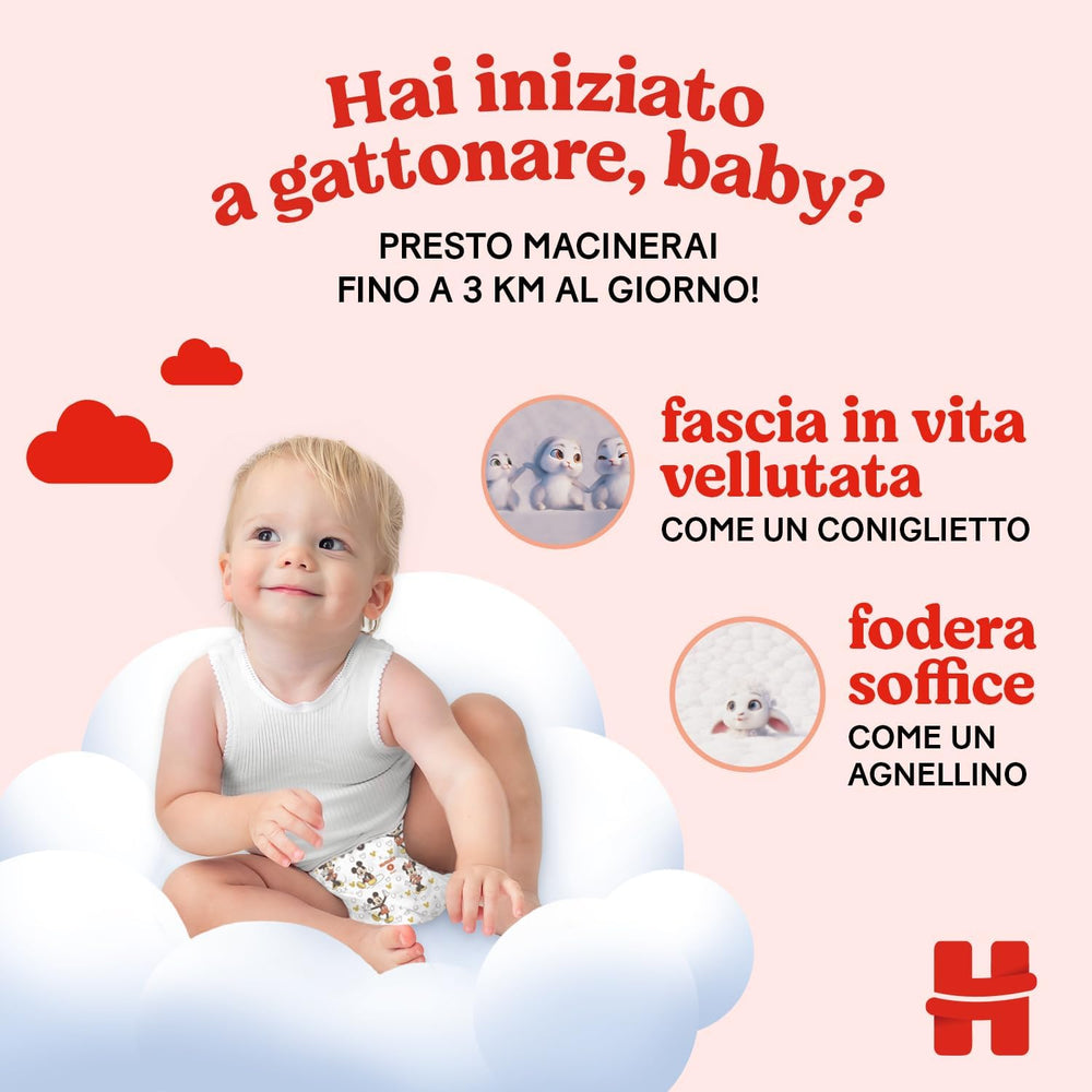 Huggies Ultra Comfort/Little Movers pelenkák, 3-as méret (4-9 kg), Disney Design, nedvszívó, teljes védelem, 126 darab