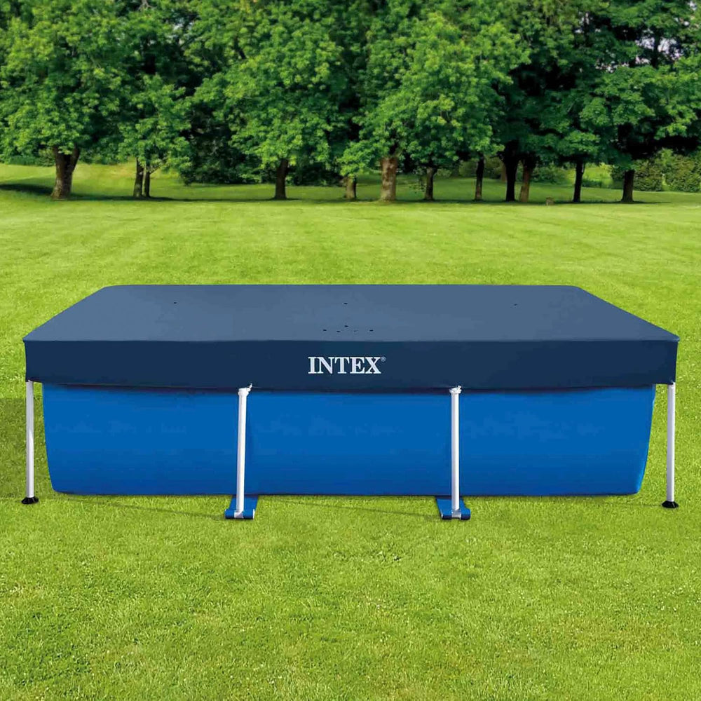Intex 28038 - Ponyva téglalap alakú föld feletti medencékhez, PVC, kék, 300x200 cm
