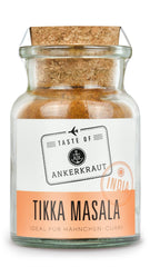 Ankerkraut Tikka Masala Gewürz Indien, 70g im Korkenglas, Lecker Curry mit Hähnchen, Gemüse, Reis Selber Zu Hause Kochen, Chicken Curry Zuckerfrei, Premium Qualität