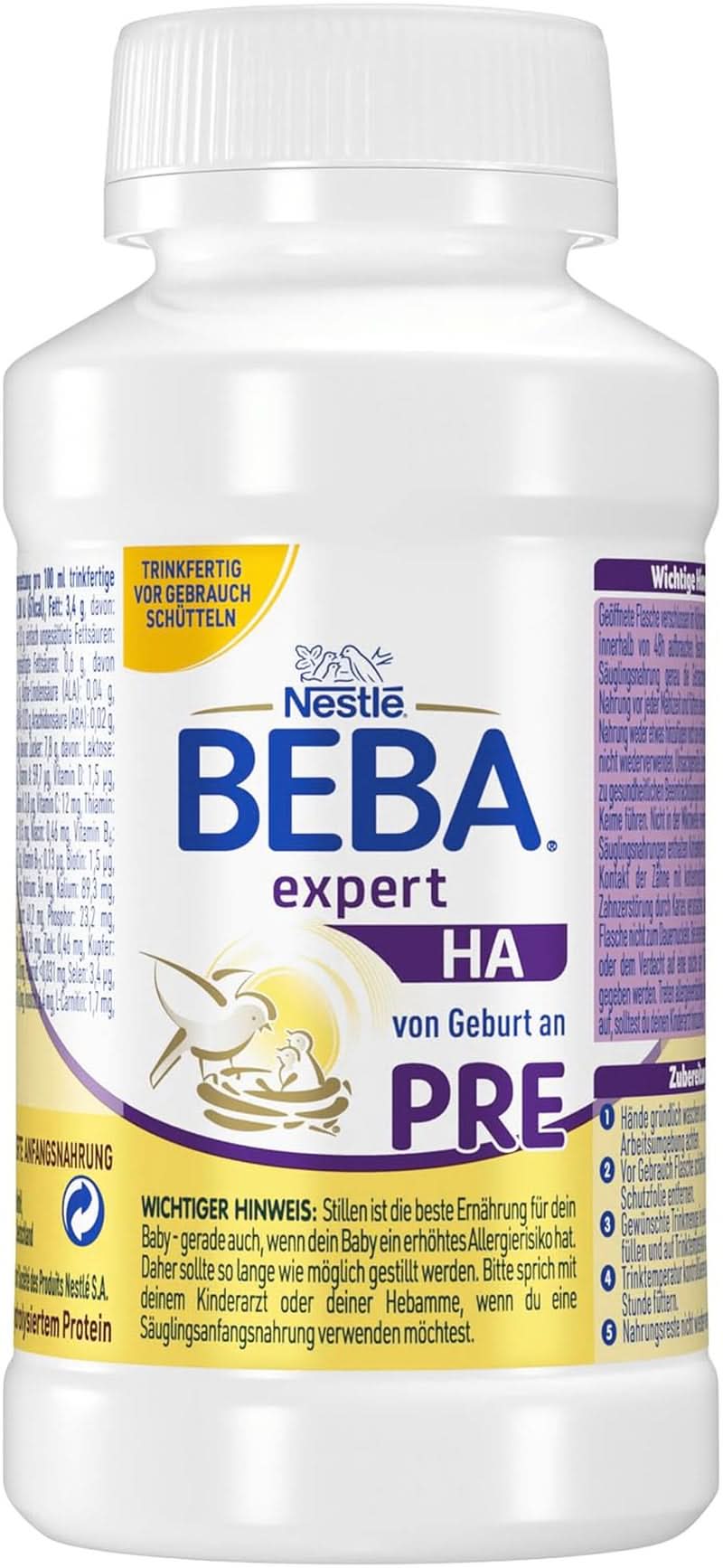 BEBA Nestlé BEBA EXPERT HA PRE Formula pentru sugari hidrolizată Mama si Copilul Naty Shop