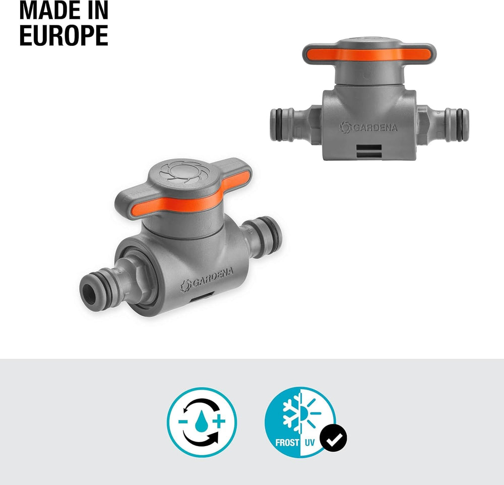 Cuplaj Gardena cu supapă de reglare, gri, portocaliu