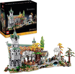 LEGO Icons A Gyűrűk Ura: Rivendell – Felnőtt gyűjtemény és bemutató készlet 15 egyedi minifigurával, köztük Gandalf, Legolas, Aragorn és Frodó, kizárólag az Amazonon – 10316 építőkészlet Besuche den LEGO-Store Single