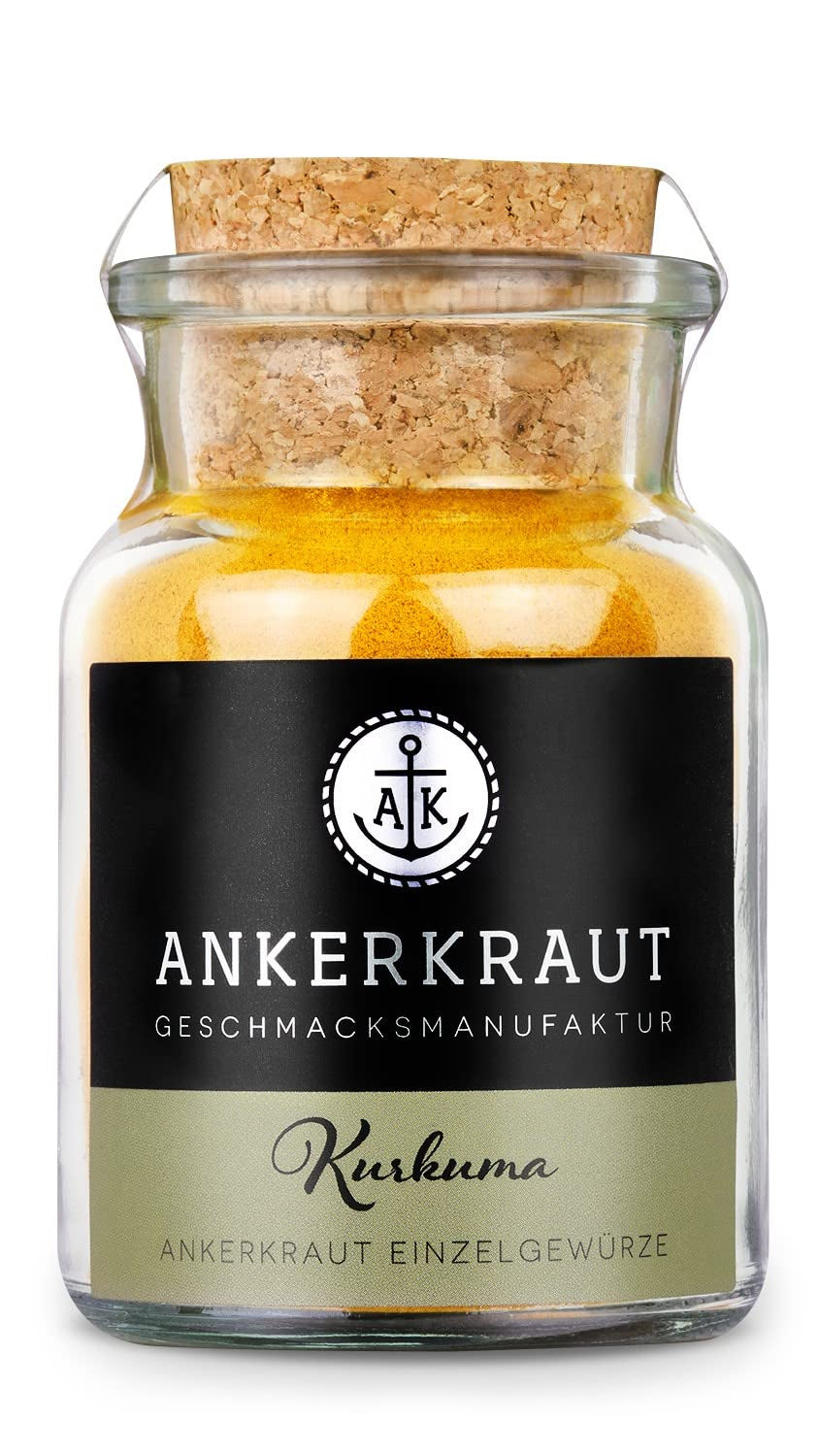 Ankerkraut kurkuma, gemahlen, kurkuma Gewürz por, 75 g parafa üvegben