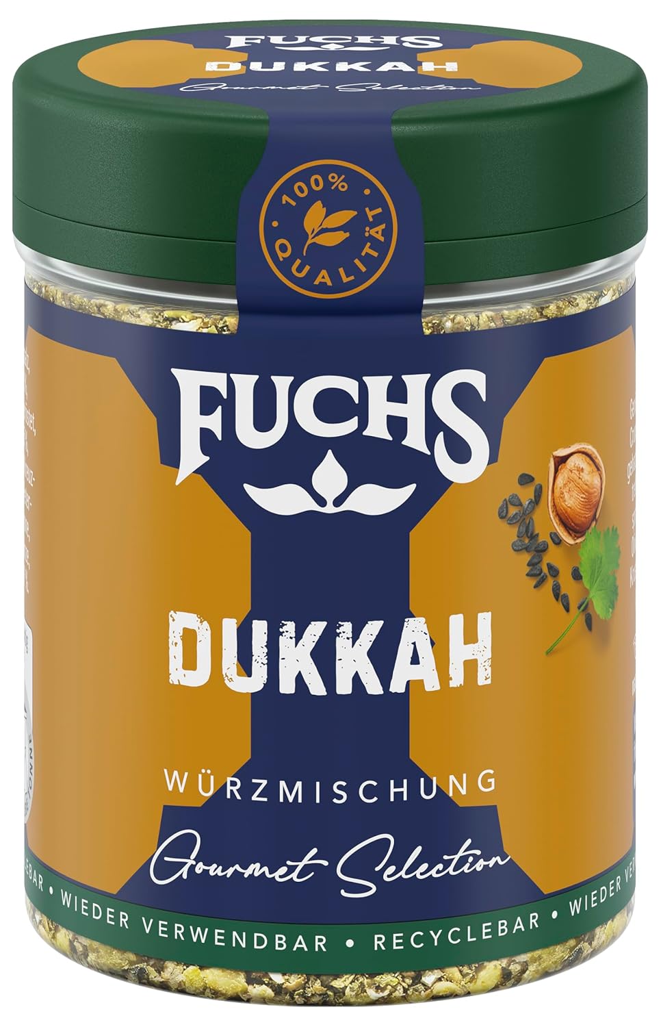 Fuchs Spices Gourmet Selection Közel-Kelet/Afrika - Kuszkusz és Bulgur fűszerkeverék Újratölthető fűszerkeverék Bulgur ételek fűszerezéséhez Vegán 55g
