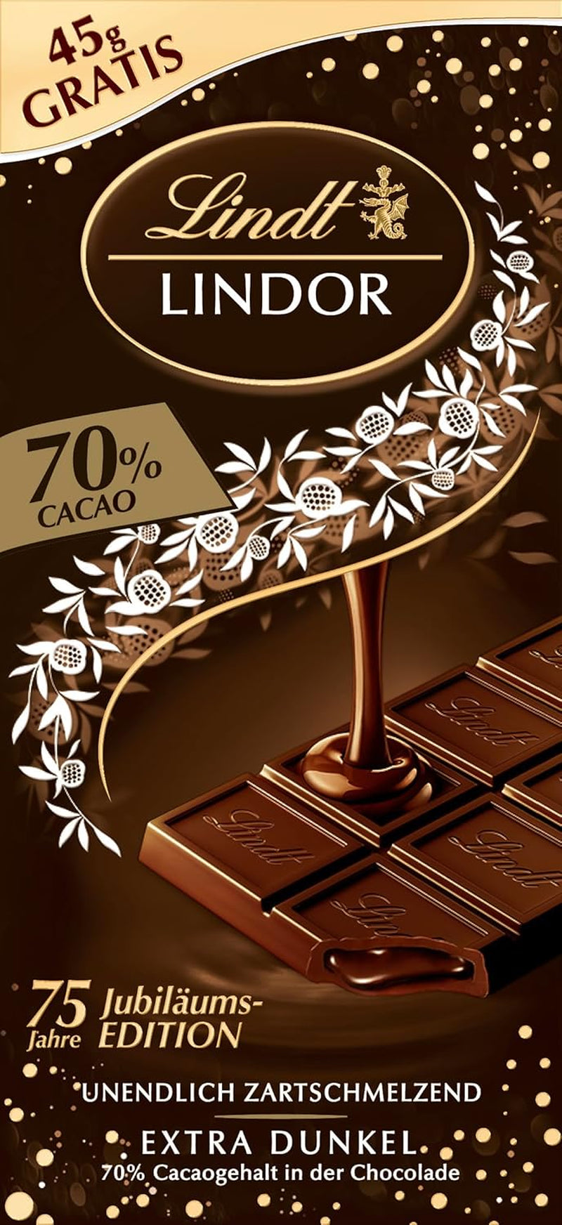 Lindt csokoládé | LINDOR tasakok sajttortához | 137g | 10 db tejcsokoládé golyó szájban olvadó sajttorta töltelékkel | Csokoládé ajándék