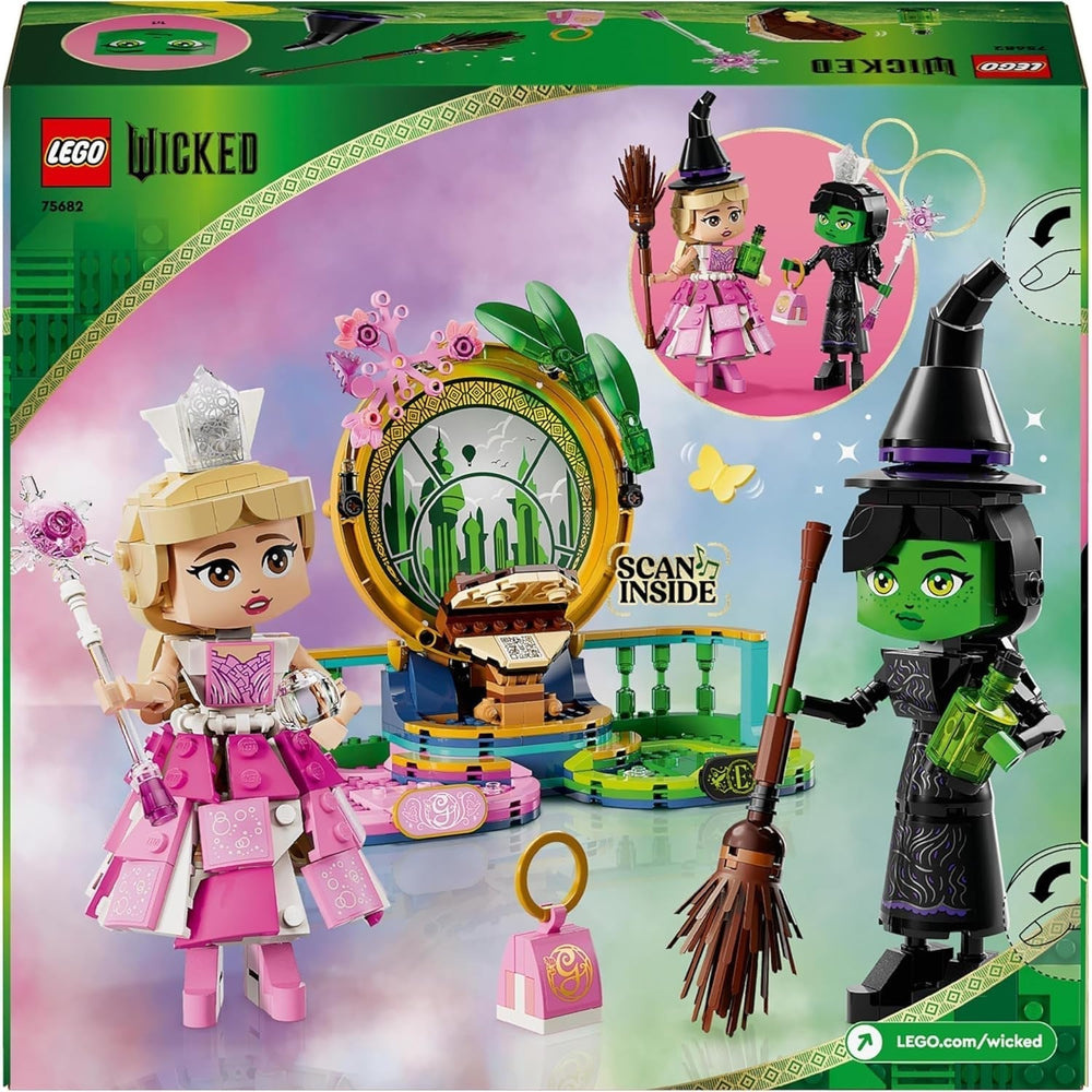 LEGO Wicked Elphaba és Glinda babák - Óz boszorkányai, gyűjthető figurajáték - kreatív ajándék 10 év feletti lányoknak és a film rajongóinak - 75682 Építőkészlet Besuche den LEGO-Store