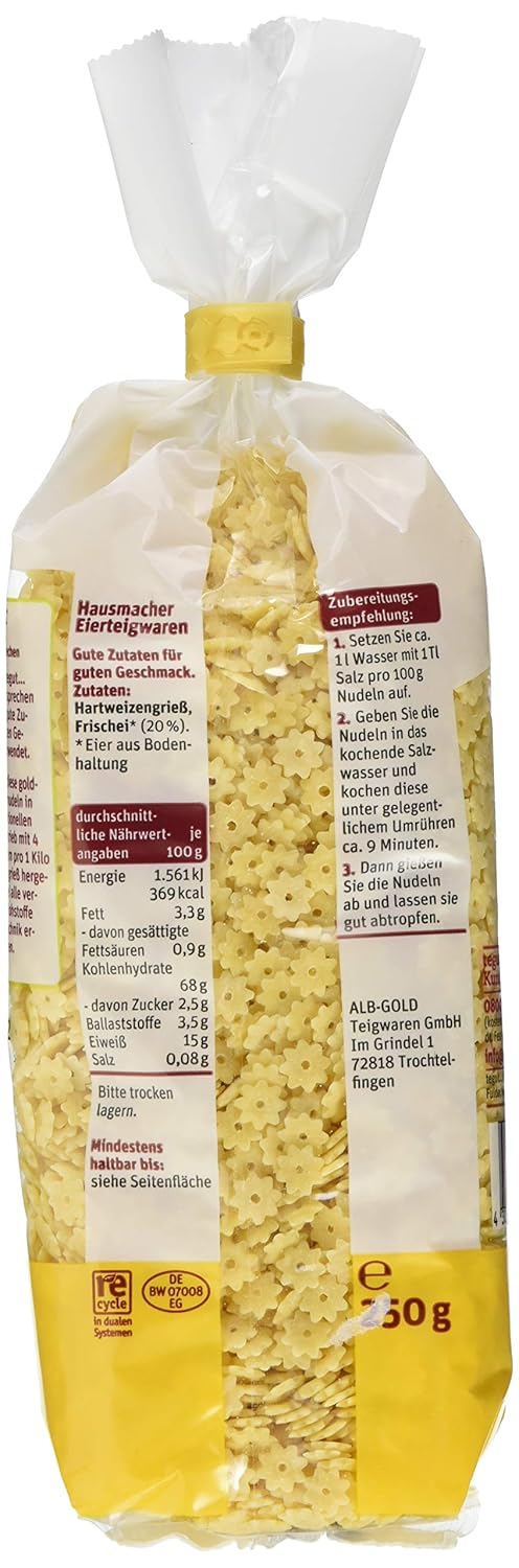 Tegut... Csillagtojás tészta 250 g Csillagtészta adalékanyag nélkül