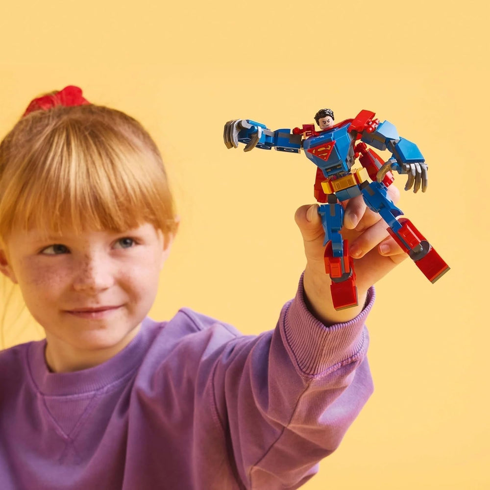 LEGO DC Superman Mech vs. Lex Luthor - Szuperhős játék 2 minifigurával - Megépíthető akciófigura mozgatható karokkal, lábakkal és ujjakkal - Ajándék 6 év feletti fiúknak és lányoknak 76302 Építőkészletek Besuche den LEGO-Store