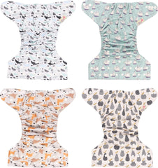 Littles és Bloomz FLP2-0406 Standard Clip újrafelhasználható pelenka, 4 pelenka