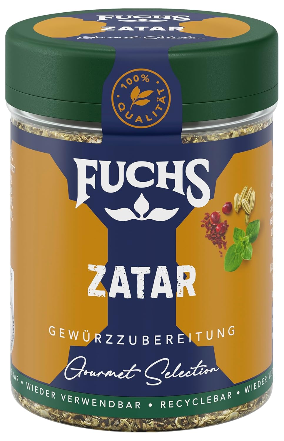 Fuchs Spices Gourmet Selection Közel-Kelet/Afrika - Kuszkusz és Bulgur fűszerkeverék Újratölthető fűszerkeverék Bulgur ételek fűszerezéséhez Vegán 55g