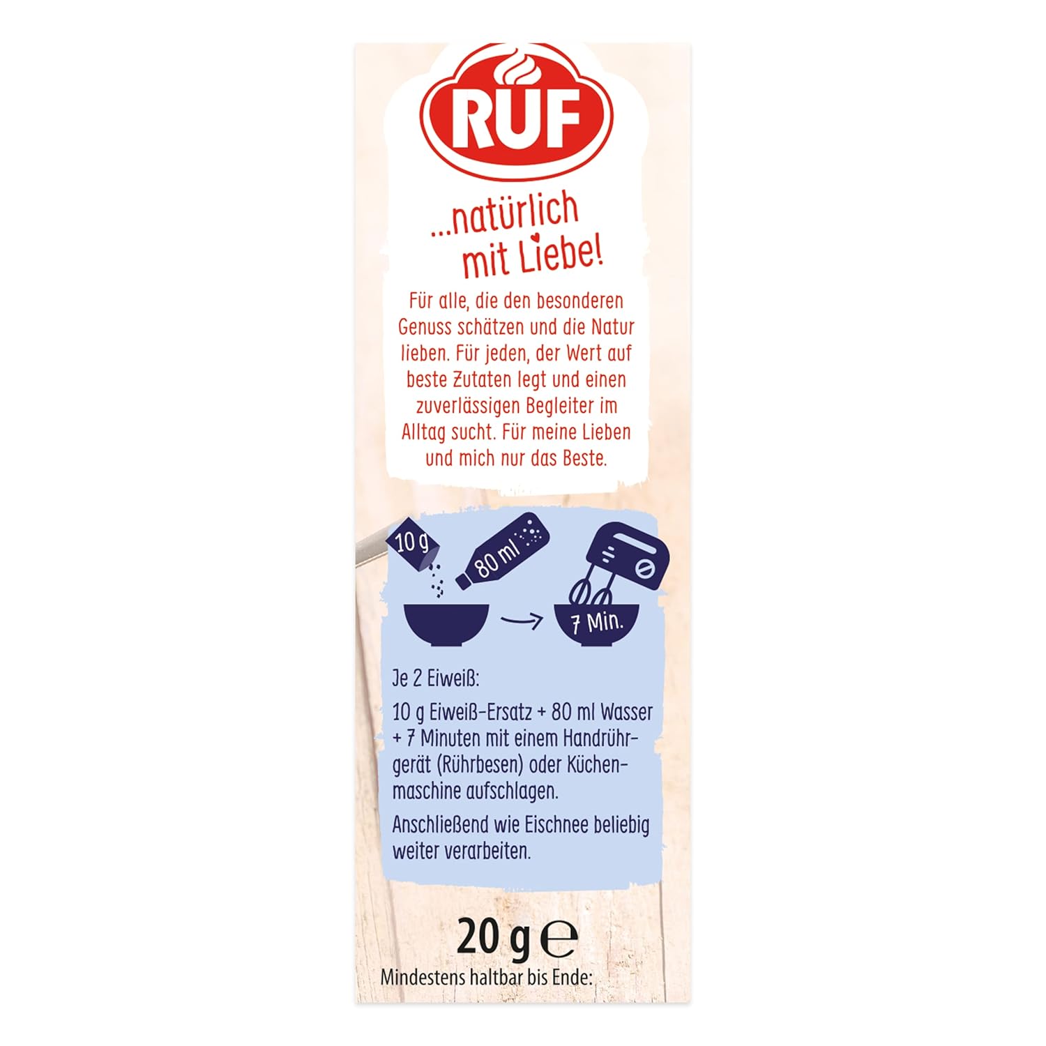 RUF Bio Vegán Protein Helyettesítő - Főzéshez és sütéshez