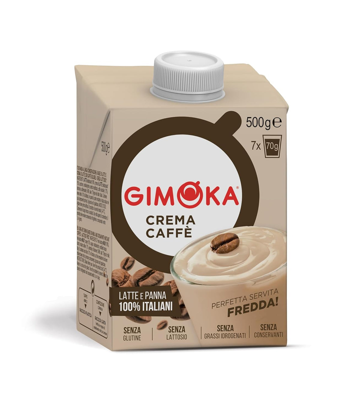 Gimoka Cream Caffè Latte Laktózmentes Gluténmentes Tartósítószer nélkül