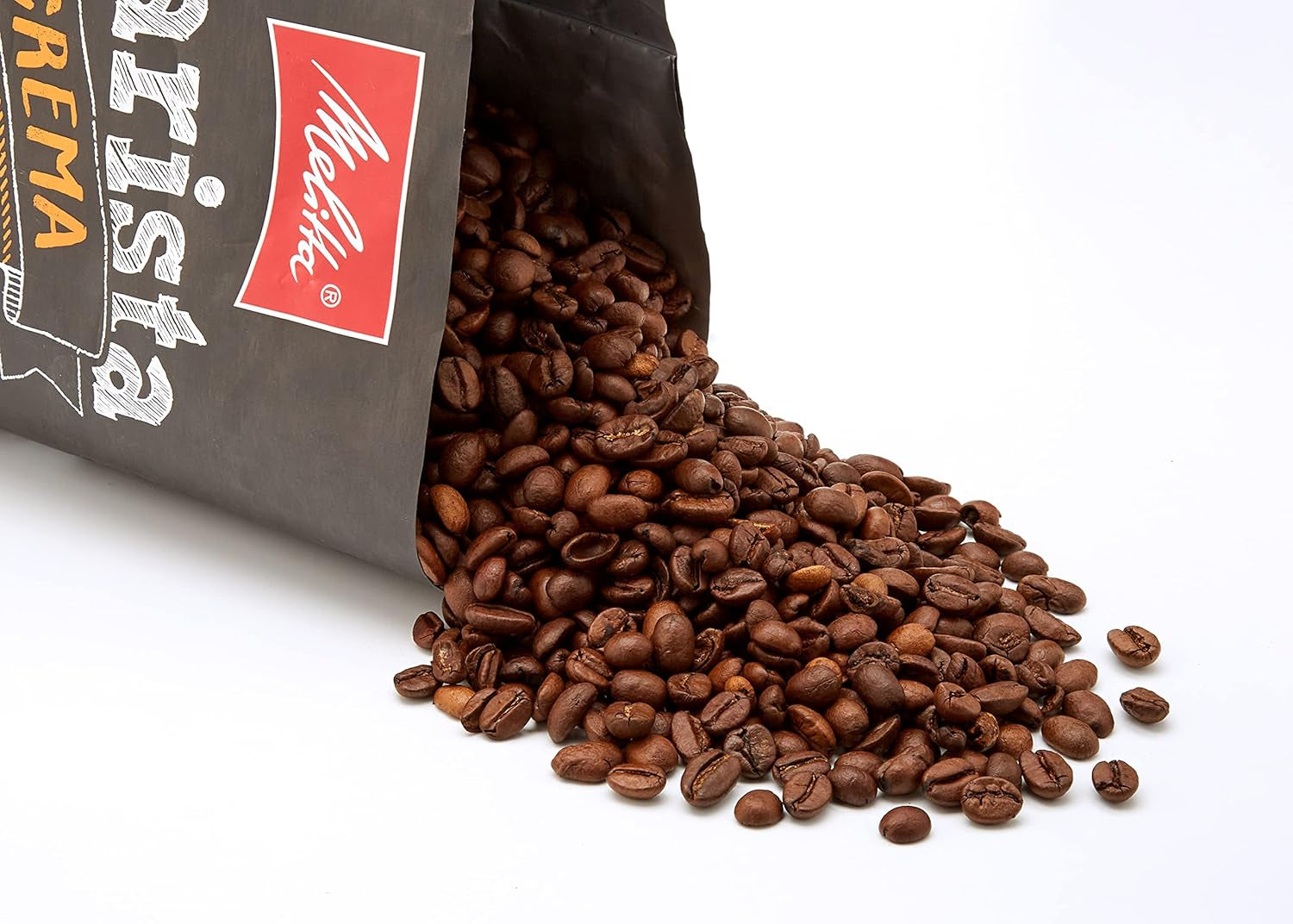 Melitta Barista Classic Crema, boabe de cafea întregi 1 kg, nemăcinate, boabe de cafea pentru espressoare automate, prăjire medie, intensitate 3 (pachet de 2)