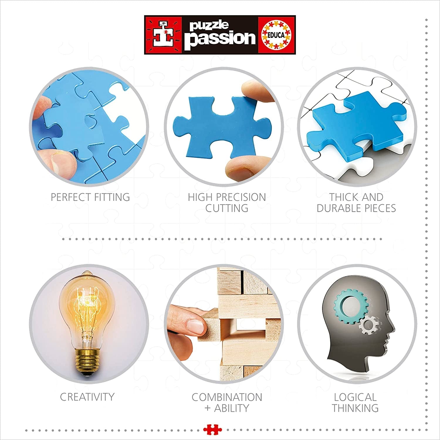 Educa - Puzzle 1000 db felnőtteknek | A világ csodái, 1000 darabos puzzle felnőtteknek és gyerekeknek, turisztikai látványosságok, világtérkép. Jigsaw puzzle felnőtteknek 14 éves kortól (19022) Puzzle Naty Shop