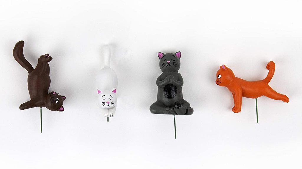 Gift Republic Mini Ghiveci de Flori Pisici Yoga, Multicolor, 1