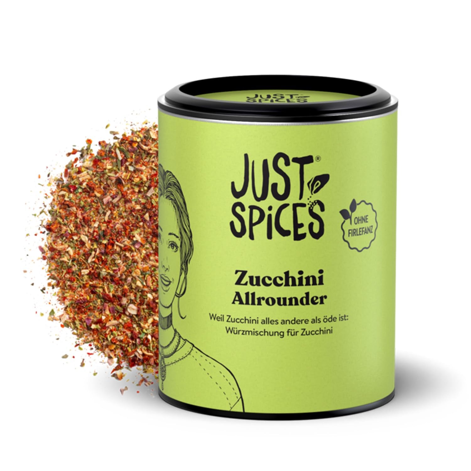 Just Spices Gemüse Allrounder I Jedes Gemüse von Padlizsán bis Cukkini lecker würzen I Gewürzdose, 75 g