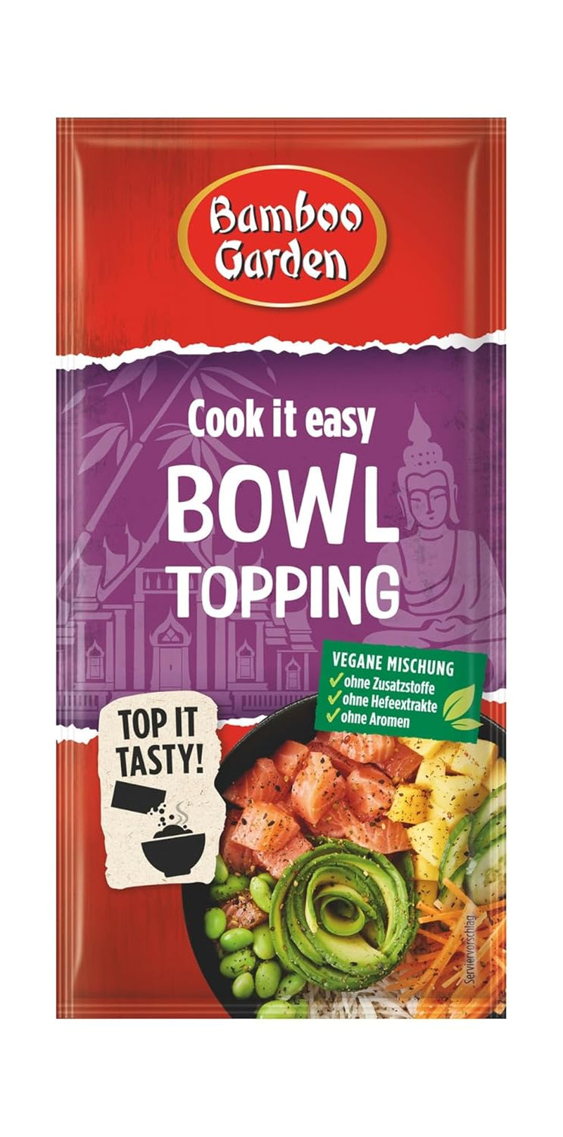 Bamboo Garden - Bowl Topping | Gewürztopping zum Verfeinern von Asia Bowls | Vegán, természetes összetevők | 15 g zacskóban
