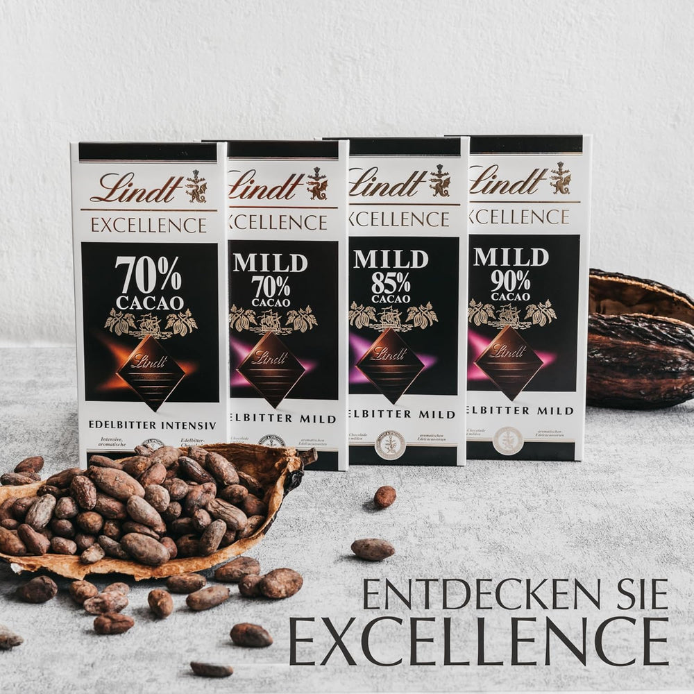 Lindt csokoládé | Bar EXCELLENCE 70% | 100g | Intenzív, testes étcsokoládé | Vegán csokoládé