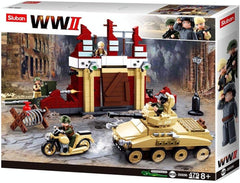 WWII – Kampf um Stalingrad (479 Teile), Spielset, Steckbausteine, mit Spielfigur, für Kinder ab 4 Jahren
