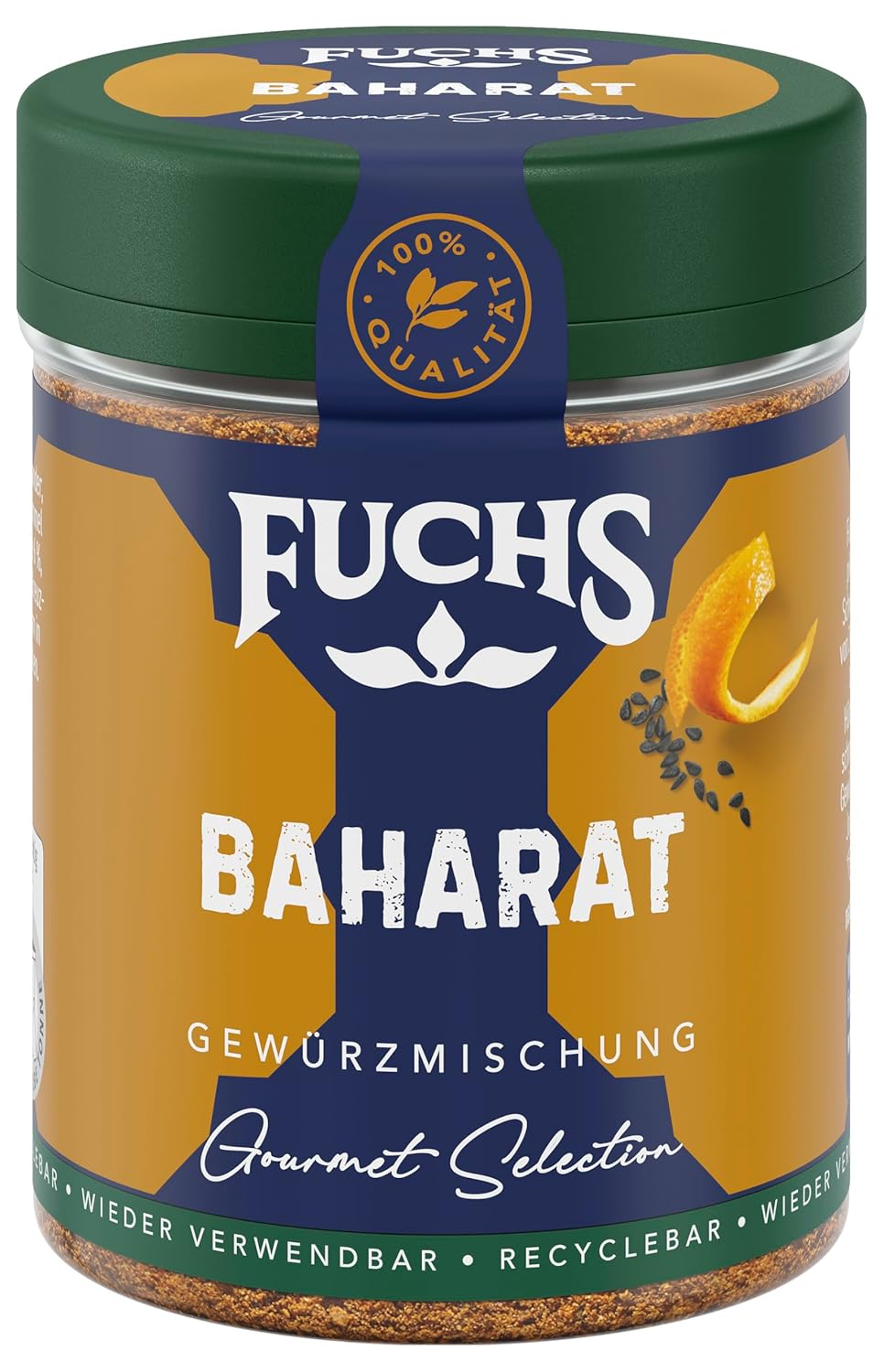 Fuchs Spices Gourmet Selection Közel-Kelet/Afrika - Kuszkusz és Bulgur fűszerkeverék Újratölthető fűszerkeverék Bulgur ételek fűszerezéséhez Vegán 55g