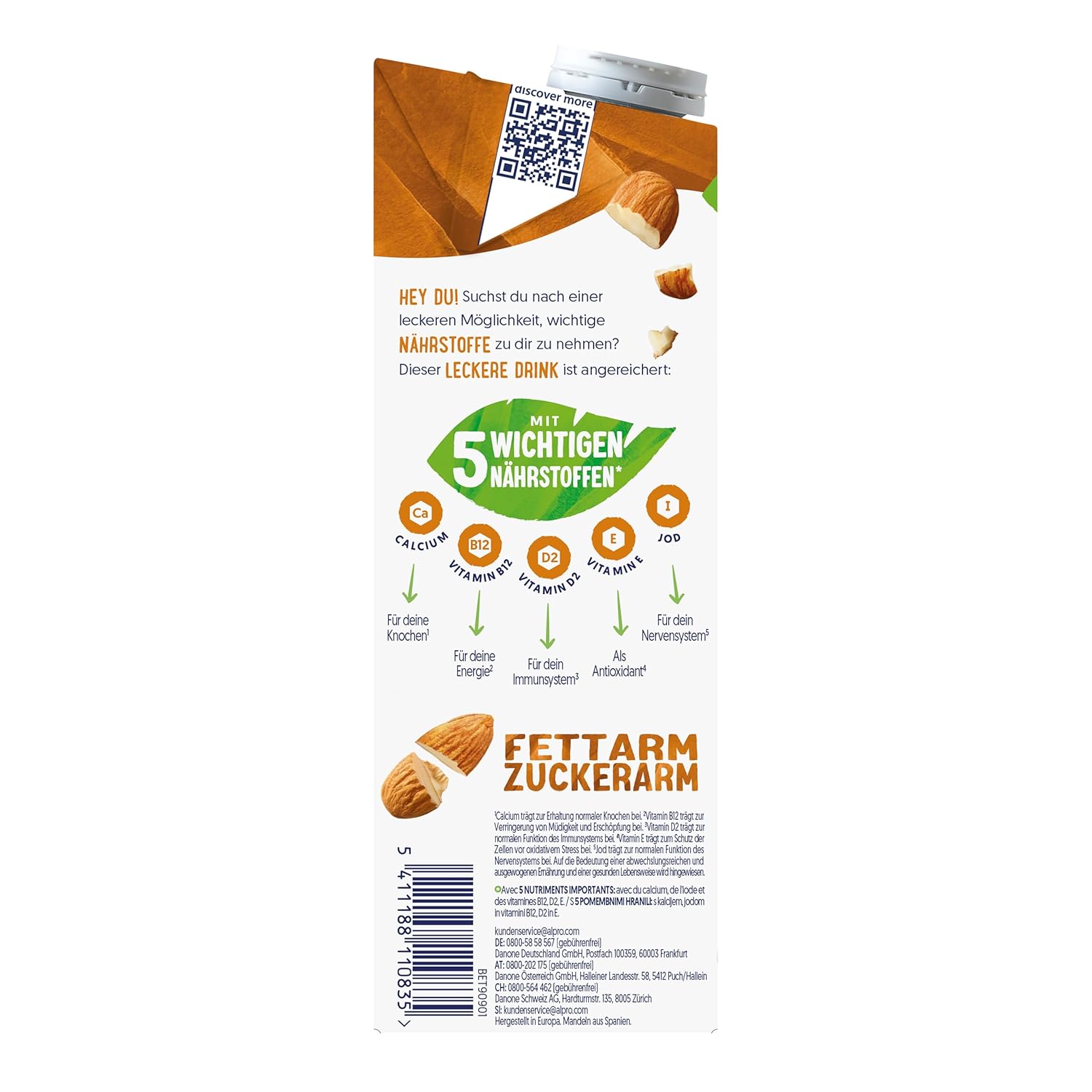 Alpro Mandeldrink cukormentes – kalcium- és vitaminforrás