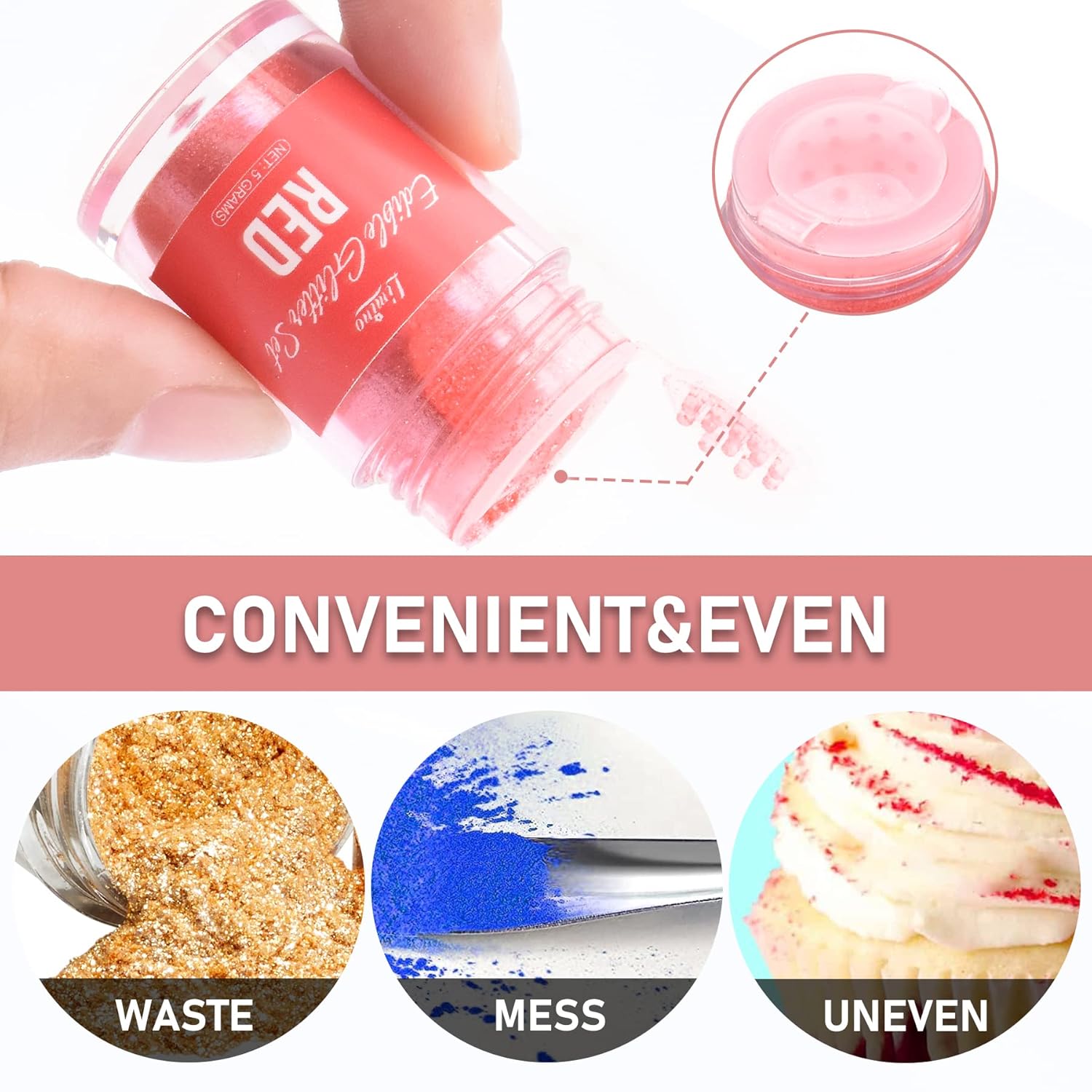 Shimmer Glitter Dust, Ehető Glitter, 30 grammos Naty Shop