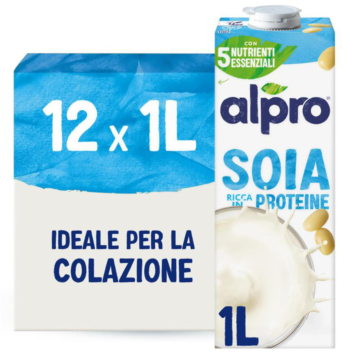 Alpro szója ital natúr 12x1L - Laktózmentes, Gluténmentes