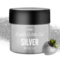 Shimmer Glitter Dust, Ehető Glitter, 30 gramm Naty Shop Silver