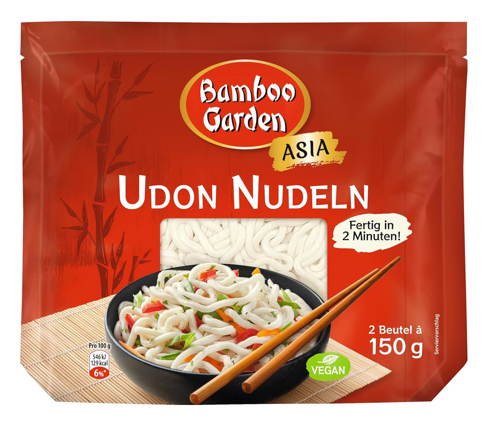 Udon tészta a Bamboo Gardenből, előfőzve, 300g