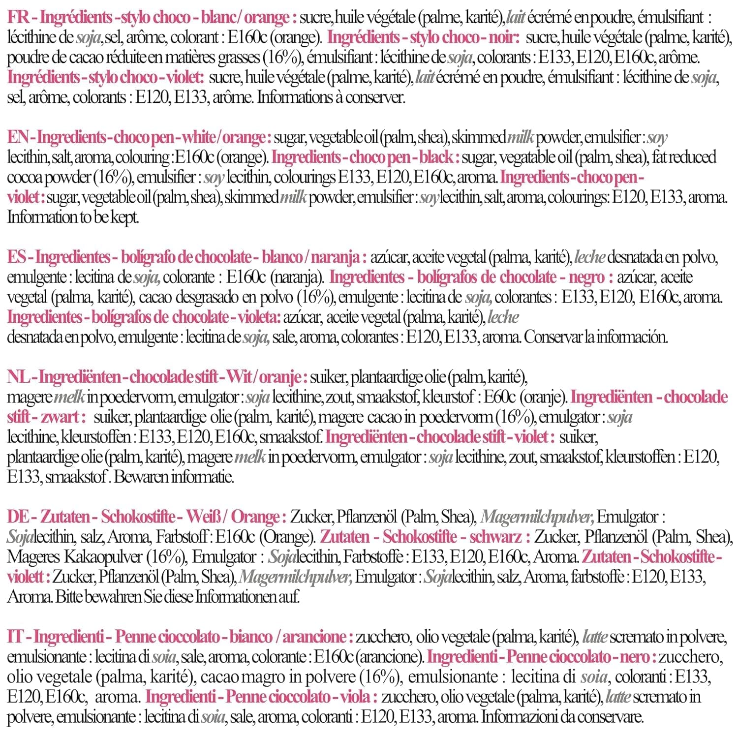 Scrapcooking - 4 halloween csokoládé toll készlet - fekete, narancssárga, lila és fehér, írjon és rajzoljon desszertekre, süteményekre és kekszekre Naty Shop