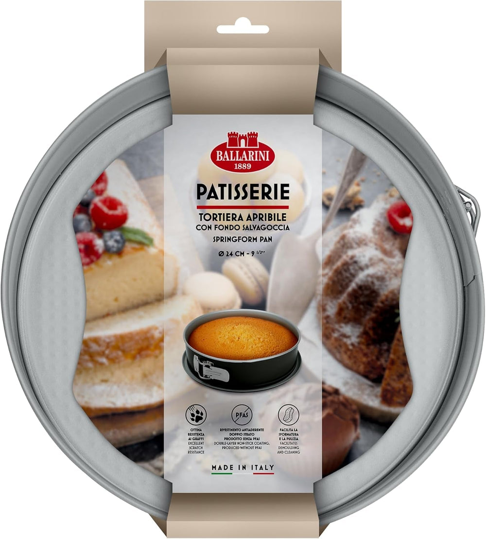 Ballarini, Tepsi, különféle modellek Formák és tepsi Naty Shop Gray Spring tortaforma cseppmentes aljjal 24 cm