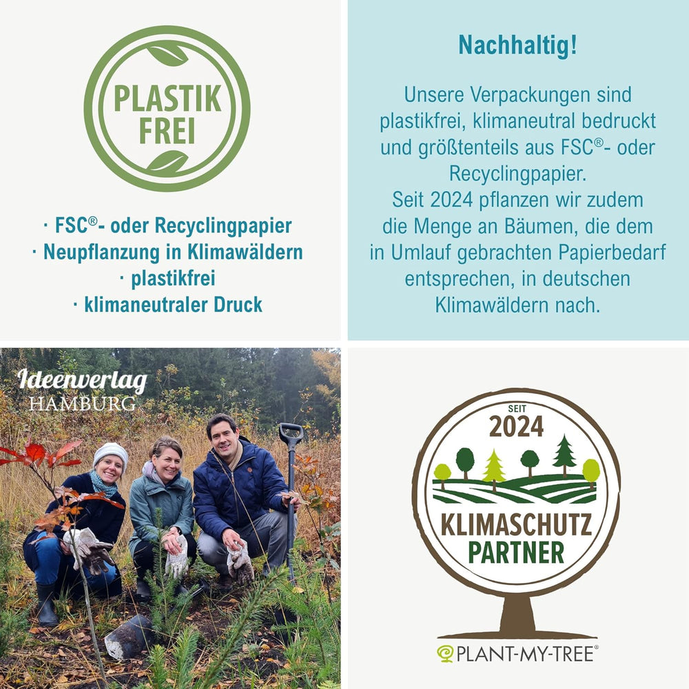 10x "Glück to grow" Semenbomben als Glückbringer 2026 & Blumensamen Geschenk | Mitbringsel Erwachsene & kleine Gastgeschenke Silvester - Kleeblatt Glückbringer Prüfung - inkl. Ajándékkártyák készlet