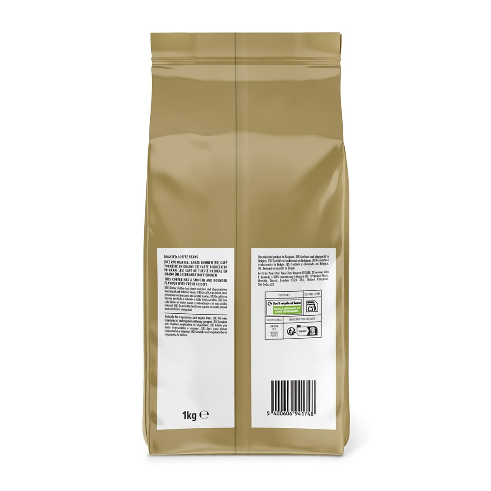 by Amazon Kaffeebohnen, Mittlere Röstung, 100% Arabica, Amaretto, 2kg (2 Packungen mit 1kg)