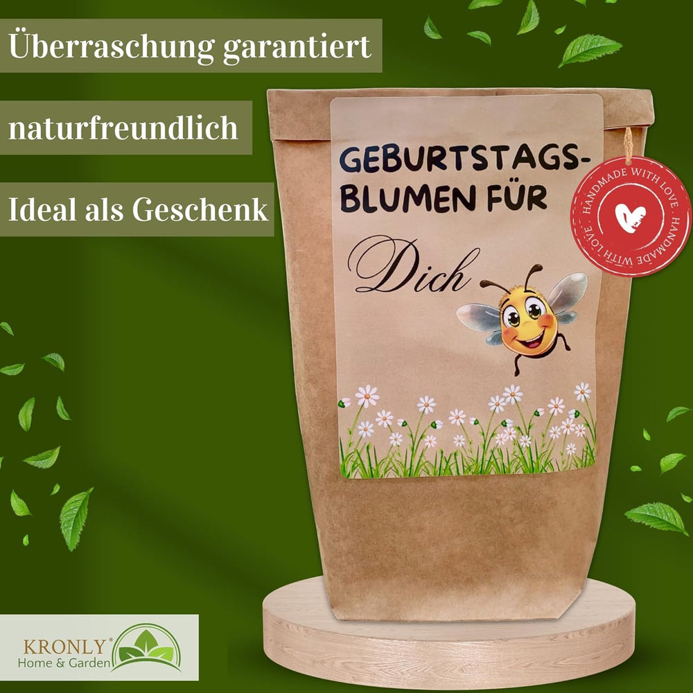 Születésnapi ajándék, Születésnapi virágültető készlet, Meglepetés-ajándéktáska, Születésnapi ajándék nőknek, Virágmagok egyéni ültetéshez