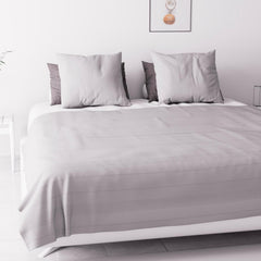 Soleil D'Ocre Adele, Cikcakk huzat, A kanapéról kidobott, Polycoton, Szürke, 220 X 240 cm Paplanok és paplanok Naty Shop