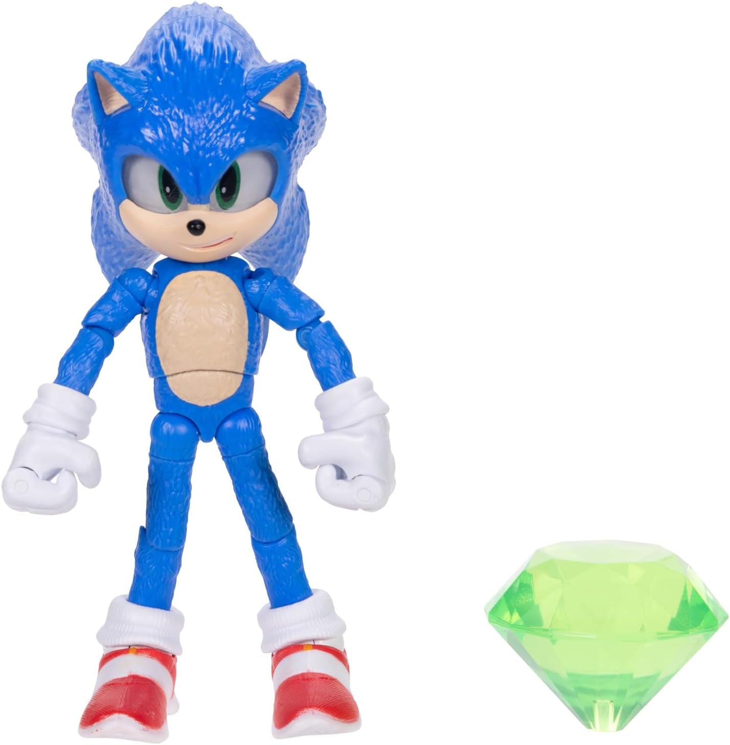 Sonic 3 Movie 12,7 cm Shadow Akciófigurák Naty Shop Sonic smaragd kiegészítővel