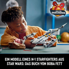 LEGO Star Wars Mandalorian Fighter N-1 a Boba Fett könyvéből építőjáték űrhajó készlettel, 4 karakterrel, beleértve a Baby Yoda 75325 figurát, építőkészleteket Besuche den LEGO-Store