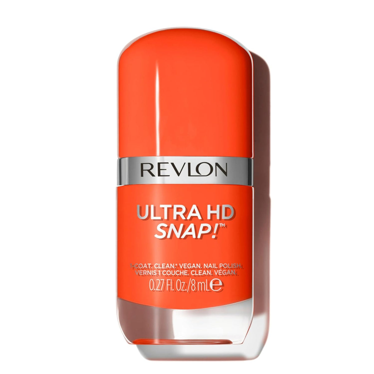 Revlon Ultra HD Snap körömlakk Tartós Vegán Formula Quick Dry One Coat Teljesen fedő szín (8ml) Hot Stuff (007) Unisex