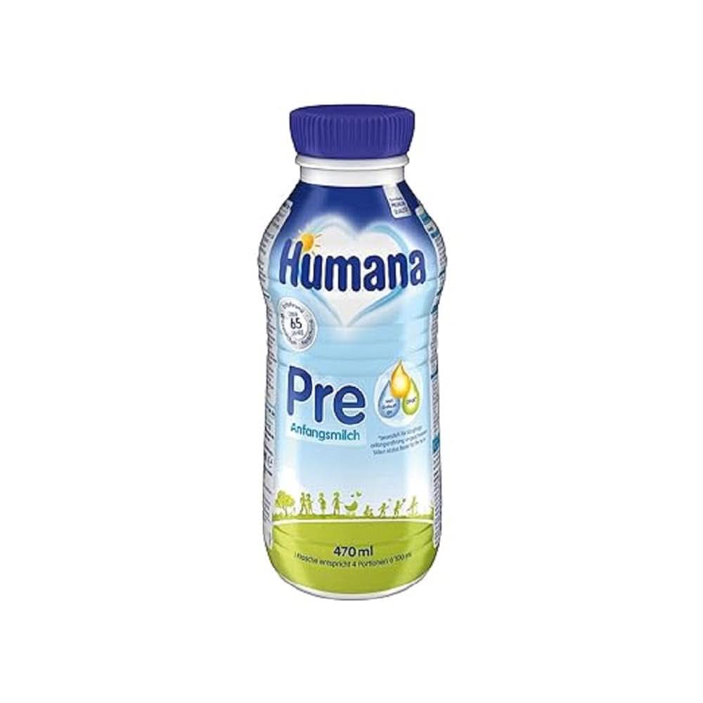 Initial PRE Human Milk, születéstől, tejpor csecsemőknek, csak DHA-val és laktózzal, 750 g Naty Shop 470 ml Folyékony
