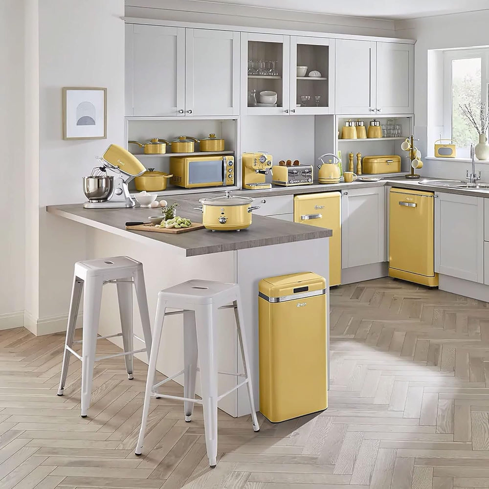 Swan Retro SF17031YELNEW Slow Cooker 6,5 literes, 320W Slow Cooker Naty Shop