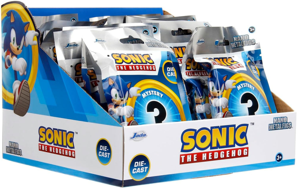 Jada Toys Sonic the Hedgehog Figure (1X Mystery Figure in Blind Pack) - 1 Surprise Collectible Figure From 13 Sonic Figures, Nano Metal Figure (Aprox. 4 Cm) For Children & Fans From 3 Years, Wave 1 Action figures Naty Shop