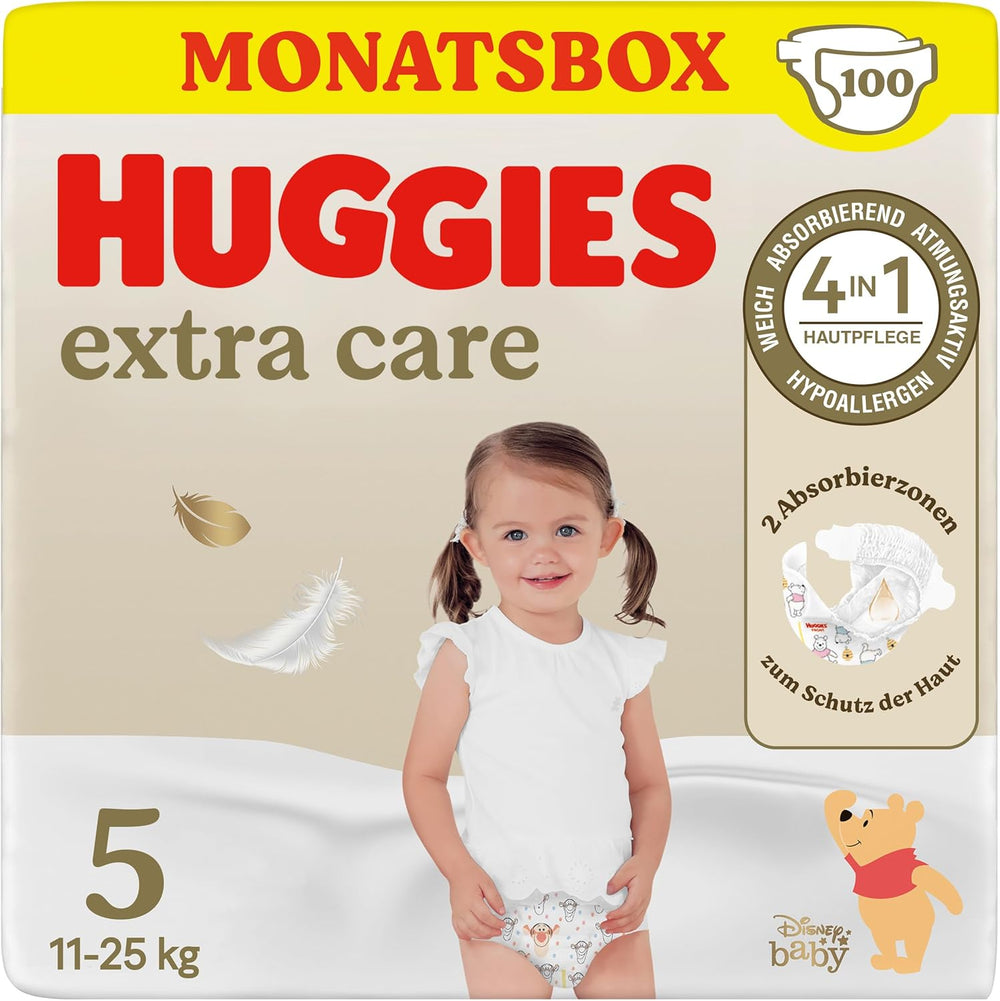 Huggies Extra Care Disney baba pelenka, 4-es méret, 120 pelenka (2x60), havi doboz
