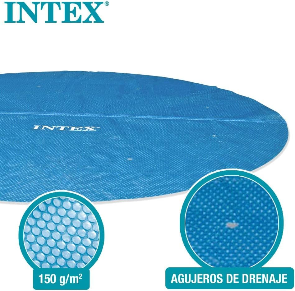 Intex 28014 - Szolárponyva, Hőszigetelt ponyva Easy Set/Frame kerek medencékhez, polietilén, kék, ⌀ 488 cm