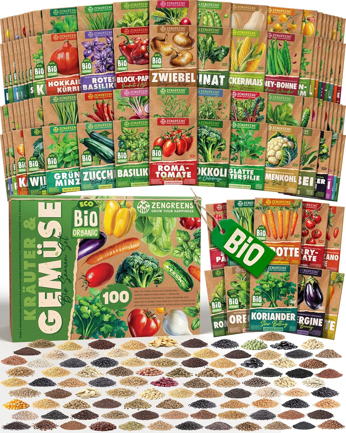 Bioparadicsommag 10-10 db-os paradicsommag készletben a kertben, erkélyen vagy magaságyásban történő egyszerű termesztéshez - Vetőmagok - Palánták