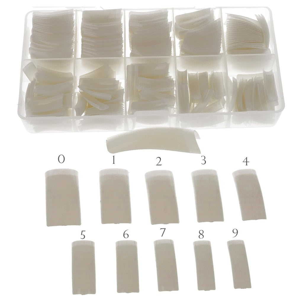 Sun Garden Nails Tipbox 500 Tips Incl. 3 Tips Glue Tips Nail Tips Glue - Modelare Unghii