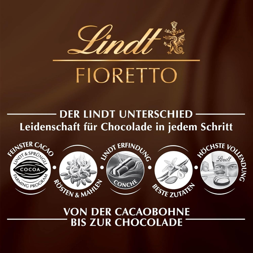 Lindt Chocolate FIORETTO Maxi Zabaione, cutie cadou 138 grame Naty Shop